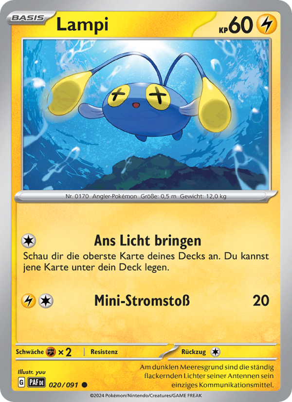 Lampi 020 — Paldeas Schicksale (German Pokémon TCG card)