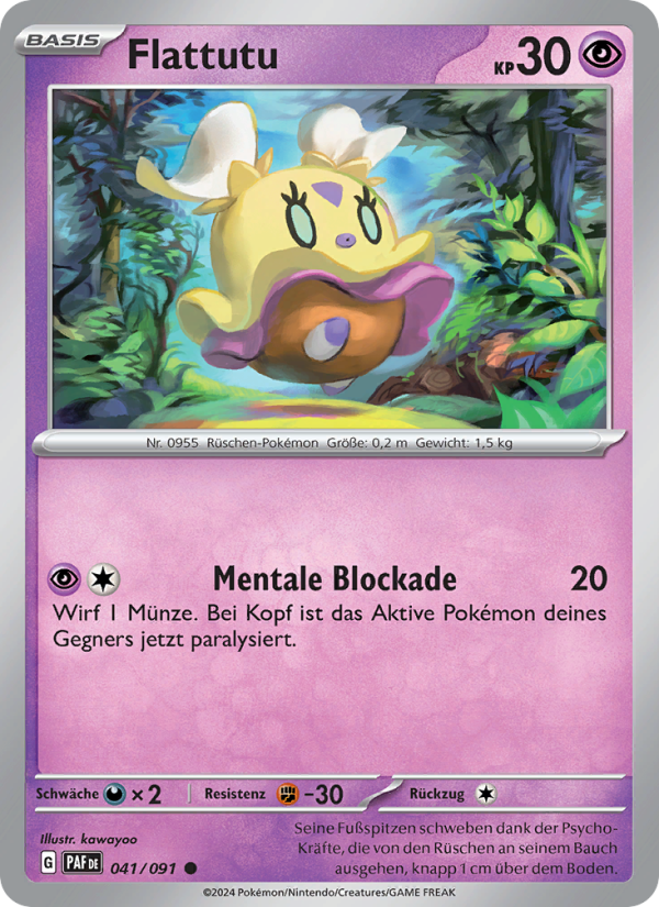 Flattutu 041 — Paldeas Schicksale (German Pokémon TCG card)