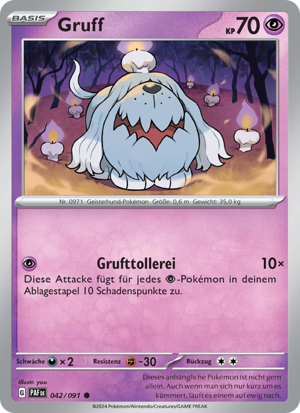 Gruff 042 — Paldeas Schicksale (German Pokémon TCG card)
