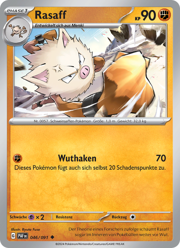 Rasaff 046 — Paldeas Schicksale (German Pokémon TCG card)