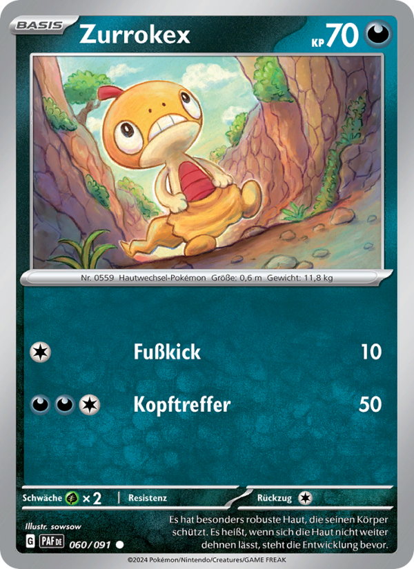 Zurrokex 060 — Paldeas Schicksale (German Pokémon TCG card)