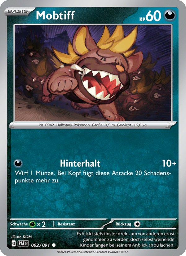 Mobtiff 062 — Paldeas Schicksale (German Pokémon TCG card)