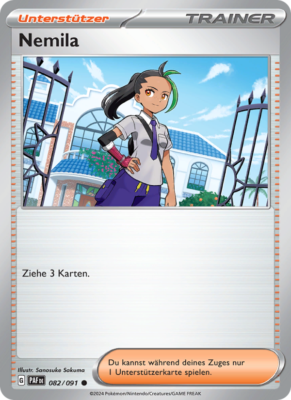 Nemila 082 — Paldeas Schicksale (German Pokémon TCG card)