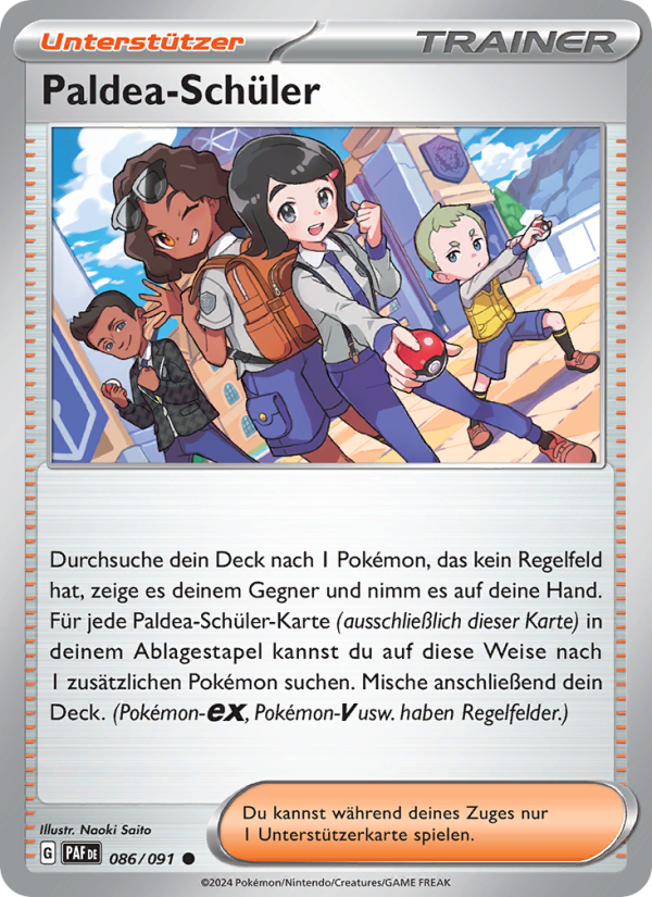Paldea-Schüler 086 — Paldeas Schicksale (German Pokémon TCG card)