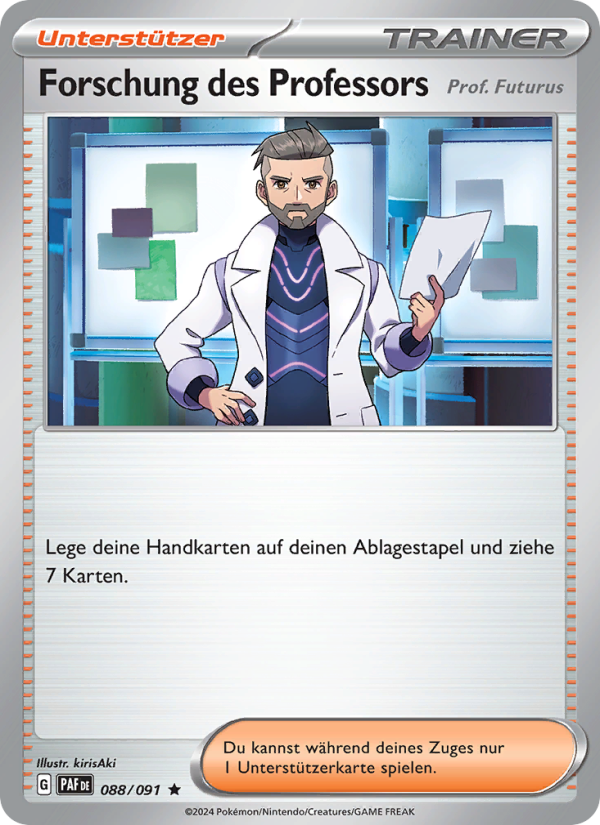Forschung des Professors 088 — Paldeas Schicksale (German Pokémon TCG card)