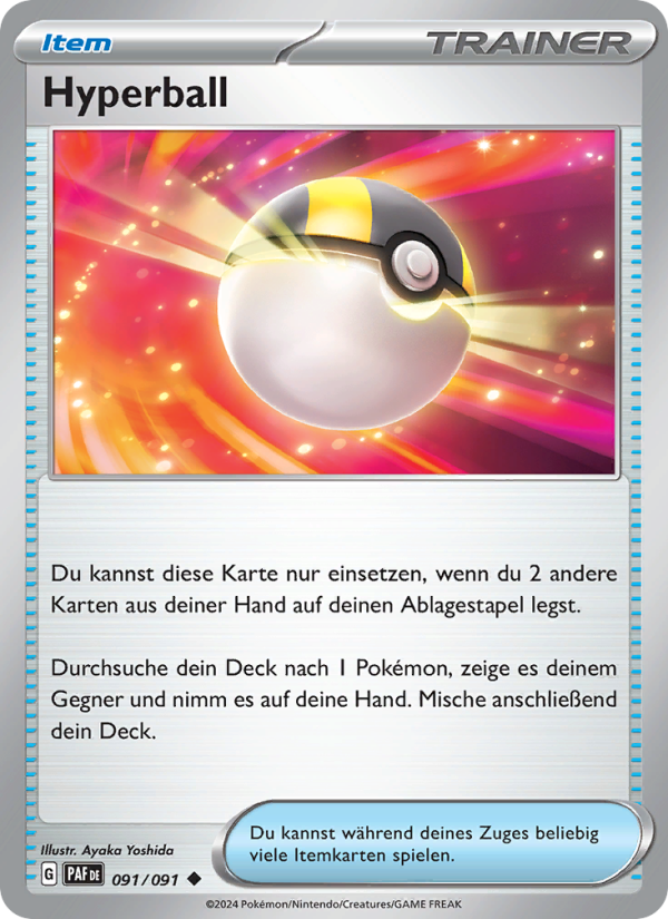 Hyperball 091 — Paldeas Schicksale (German Pokémon TCG card)