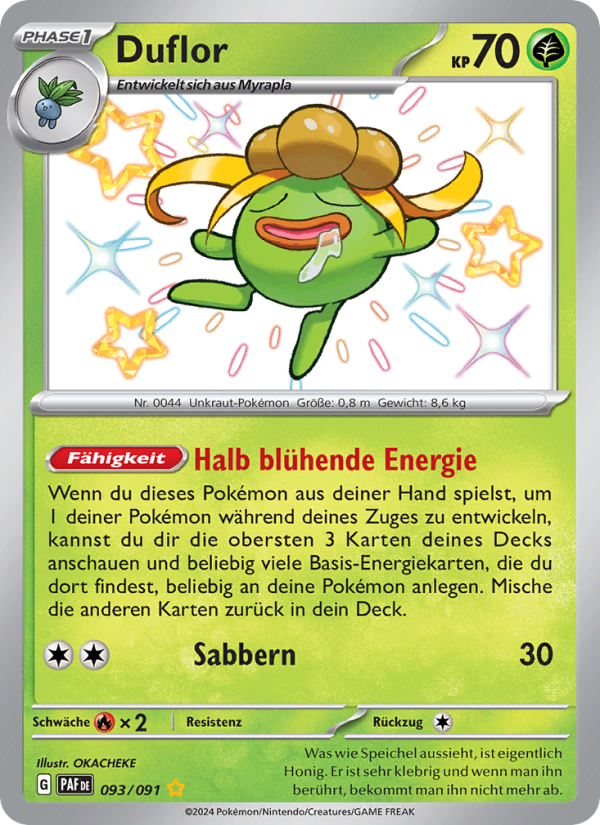 Duflor 093 — Paldeas Schicksale (German Pokémon TCG card)