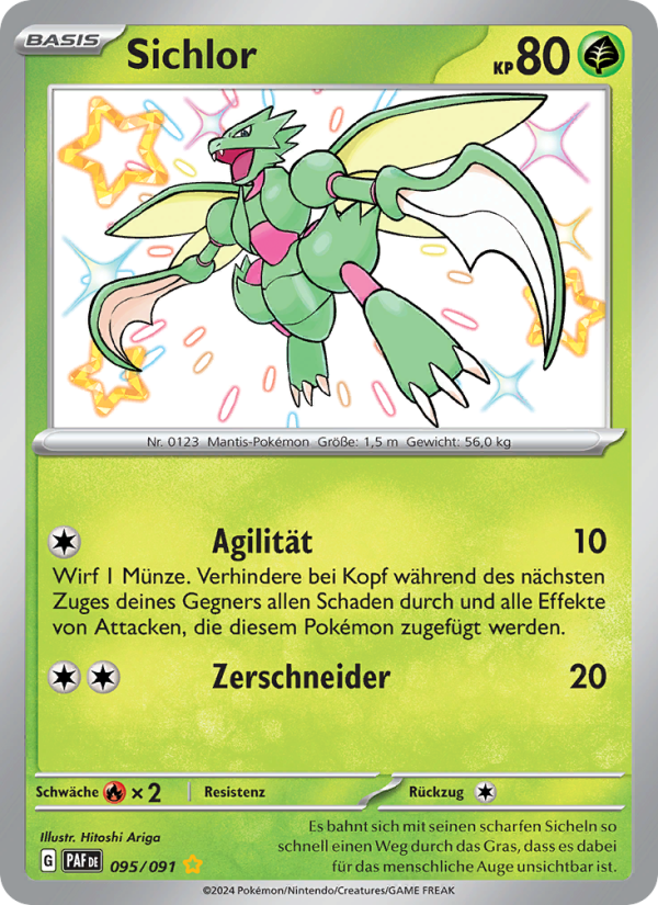 Sichlor 095 — Paldeas Schicksale (German Pokémon TCG card)
