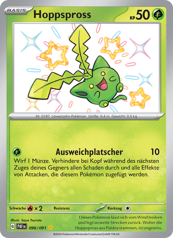 Hoppspross 096 — Paldeas Schicksale (German Pokémon TCG card)
