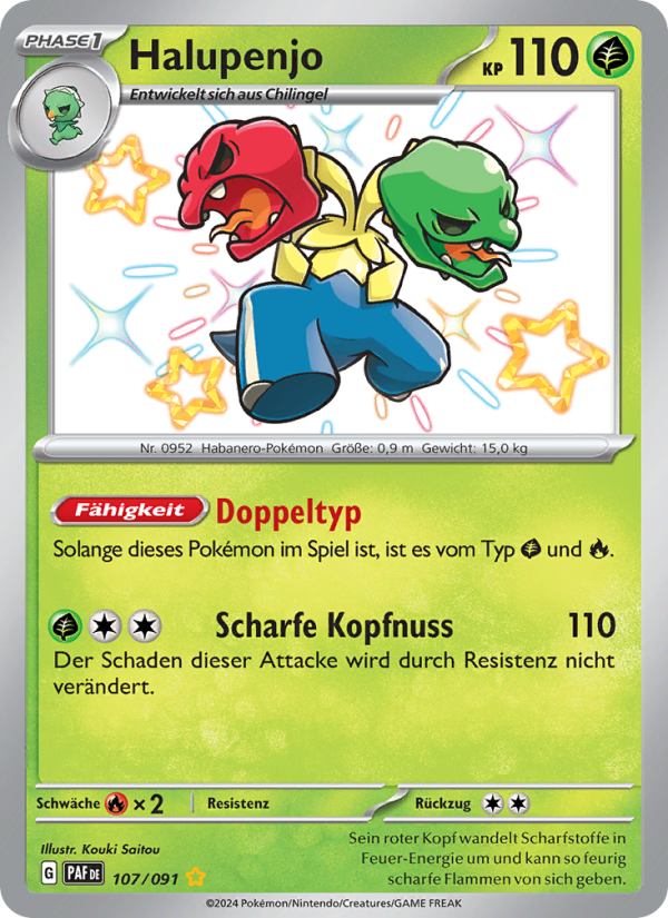 Halupenjo 107 — Paldeas Schicksale (German Pokémon TCG card)