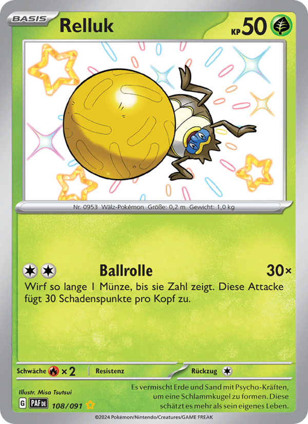 Relluk 108 — Paldeas Schicksale (German Pokémon TCG card)