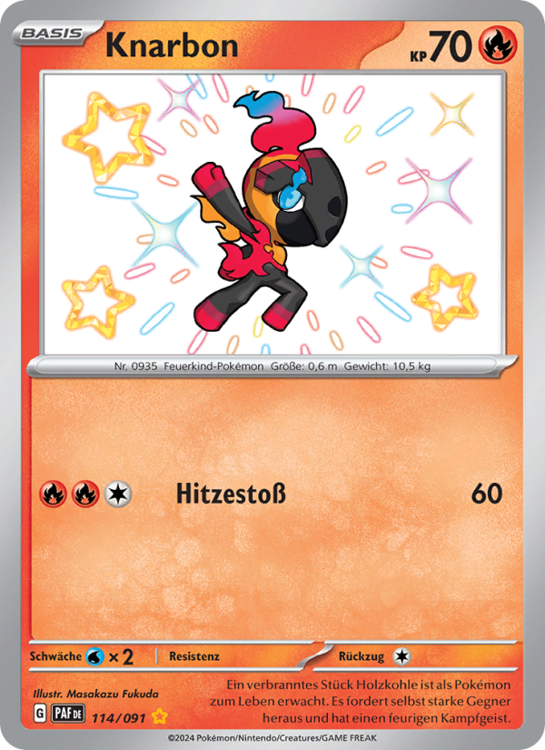 Knarbon 114 — Paldeas Schicksale (German Pokémon TCG card)