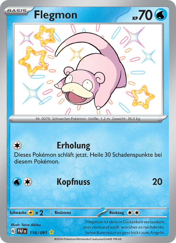 Flegmon 116 — Paldeas Schicksale (German Pokémon TCG card)
