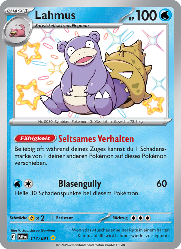 Lahmus 117 — Paldeas Schicksale (German Pokémon TCG card)