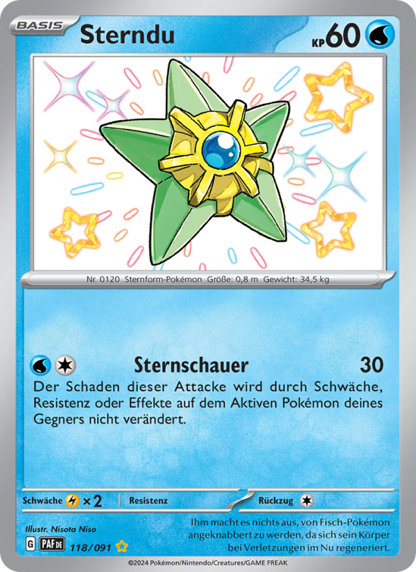 Sterndu 118 — Paldeas Schicksale (German Pokémon TCG card)