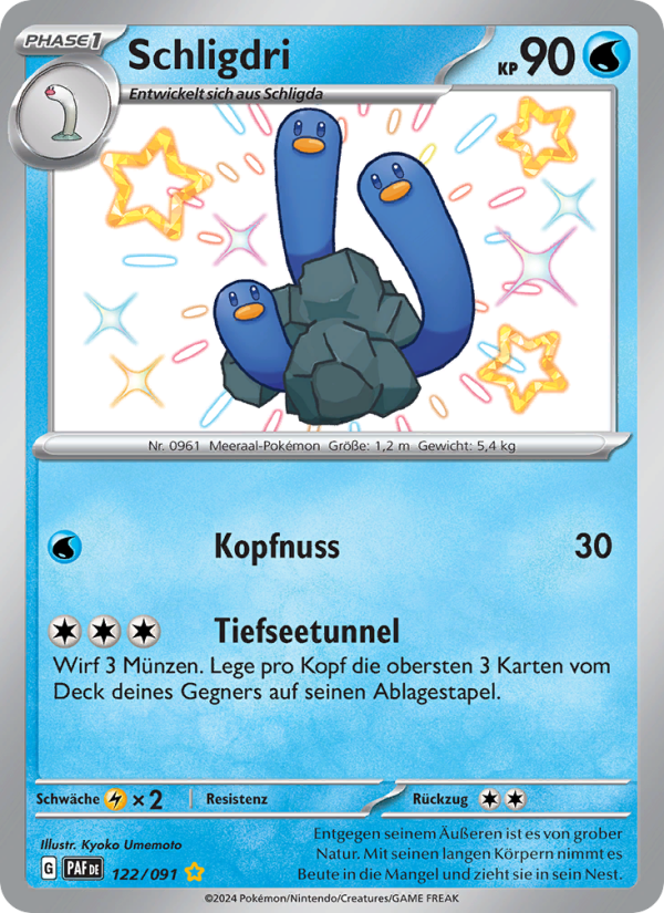 Schligdri 122 — Paldeas Schicksale (German Pokémon TCG card)