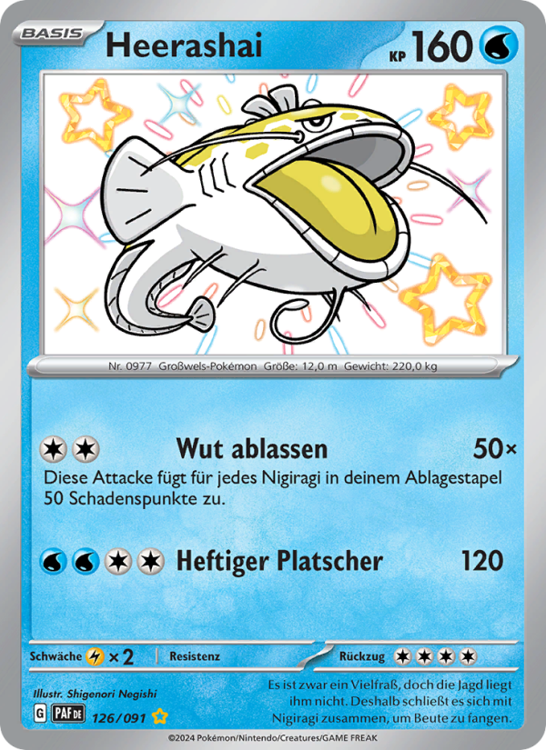 Heerashai 126 — Paldeas Schicksale (German Pokémon TCG card)