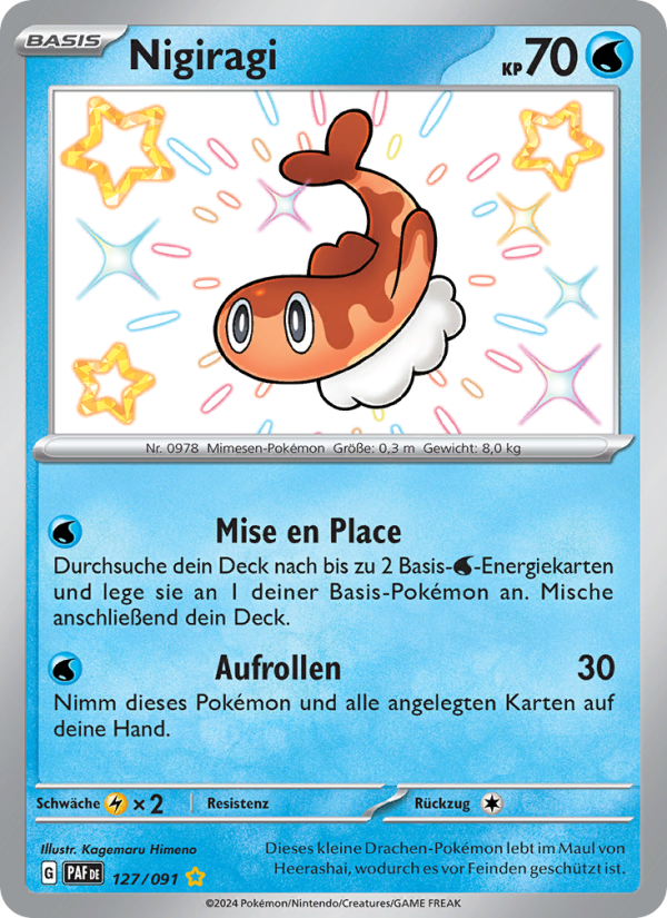 Nigiragi 127 — Paldeas Schicksale (German Pokémon TCG card)