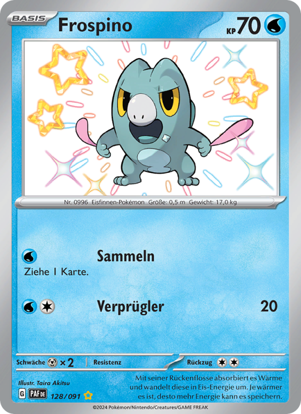 Frospino 128 — Paldeas Schicksale (German Pokémon TCG card)