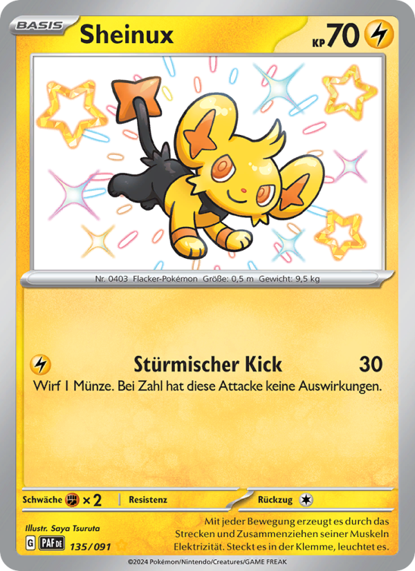 Sheinux 135 — Paldeas Schicksale (German Pokémon TCG card)
