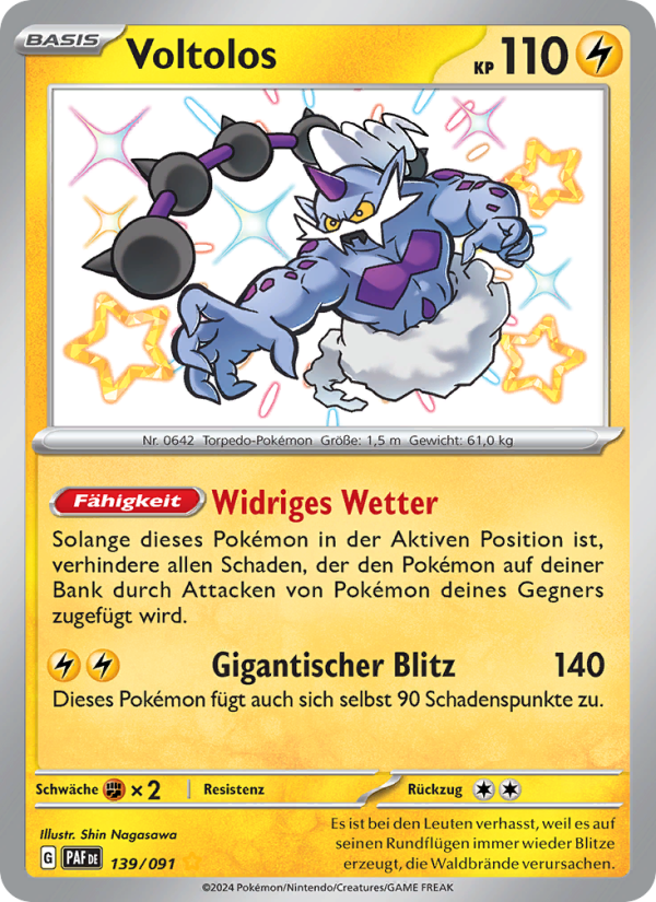 Voltolos 139 — Paldeas Schicksale (German Pokémon TCG card)