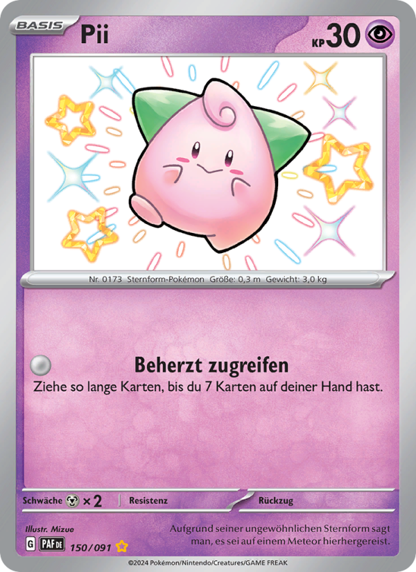 Pii 150 — Paldeas Schicksale (German Pokémon TCG card)