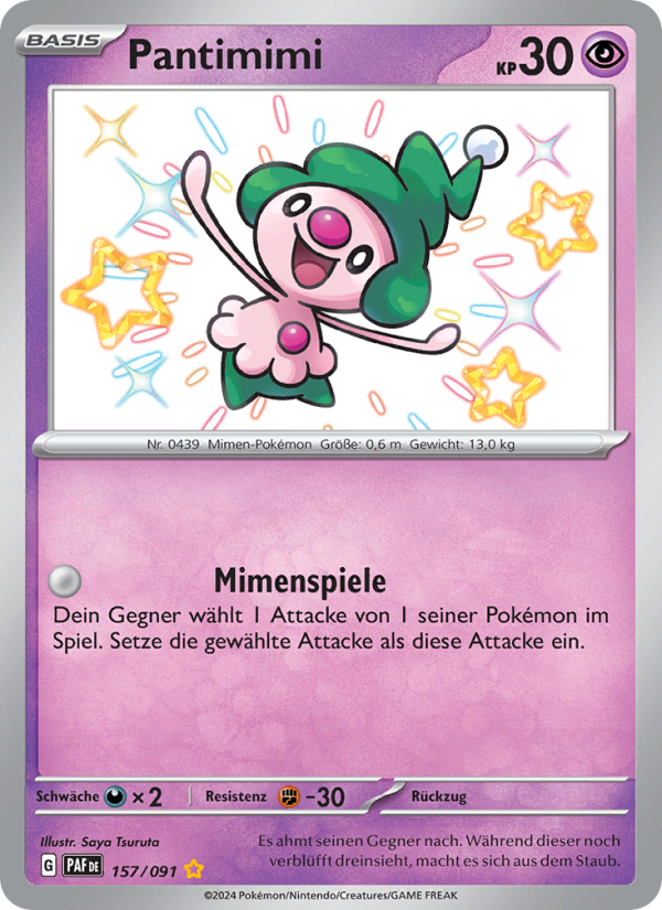 Pantimimi 157 — Paldeas Schicksale (German Pokémon TCG card)