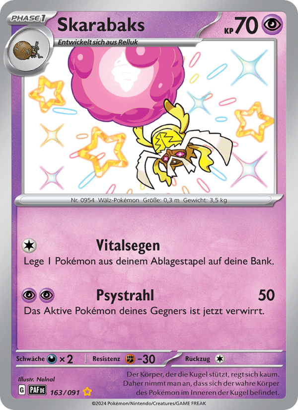 Skarabaks 163 — Paldeas Schicksale (German Pokémon TCG card)