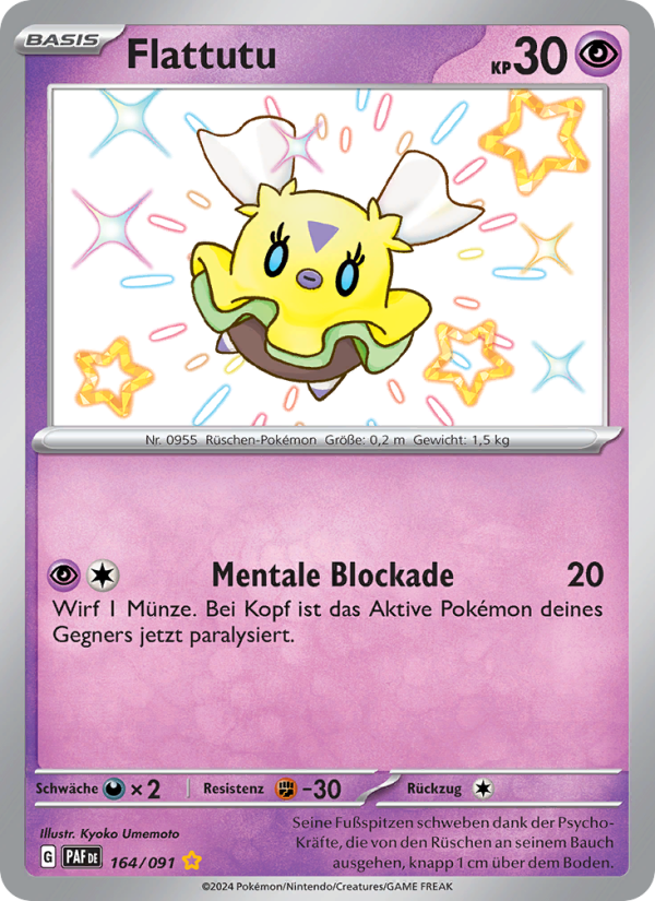 Flattutu 164 — Paldeas Schicksale (German Pokémon TCG card)