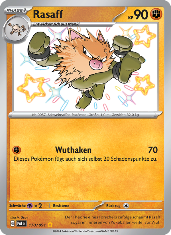 Rasaff 170 — Paldeas Schicksale (German Pokémon TCG card)