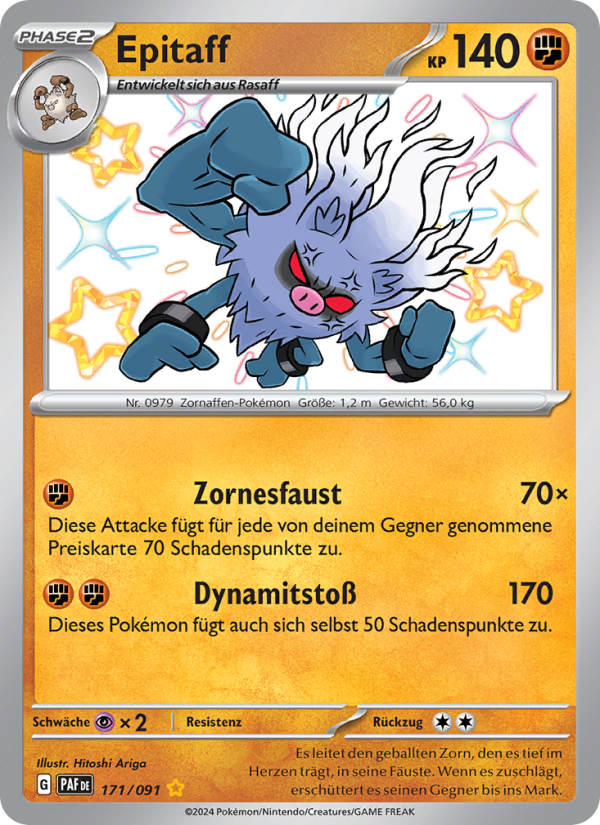 Epitaff 171 — Paldeas Schicksale (German Pokémon TCG card)