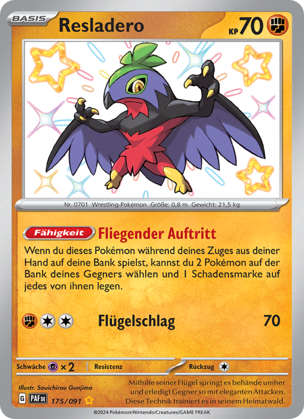 Resladero 175 — Paldeas Schicksale (German Pokémon TCG card)