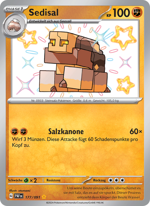 Sedisal 177 — Paldeas Schicksale (German Pokémon TCG card)