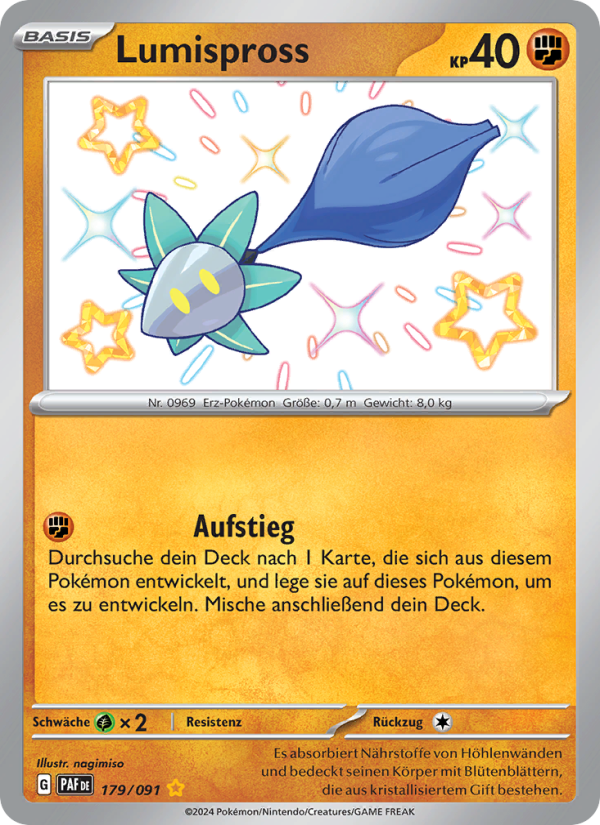 Lumispross 179 — Paldeas Schicksale (German Pokémon TCG card)