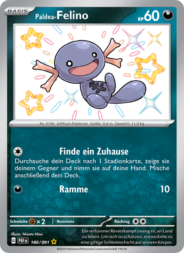 Paldea-Felino 180 — Paldeas Schicksale (German Pokémon TCG card)