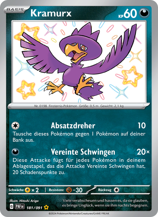 Kramurx 181 — Paldeas Schicksale (German Pokémon TCG card)