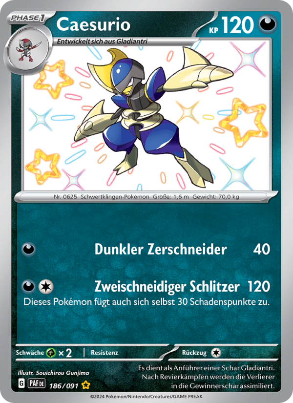 Caesurio 186 — Paldeas Schicksale (German Pokémon TCG card)