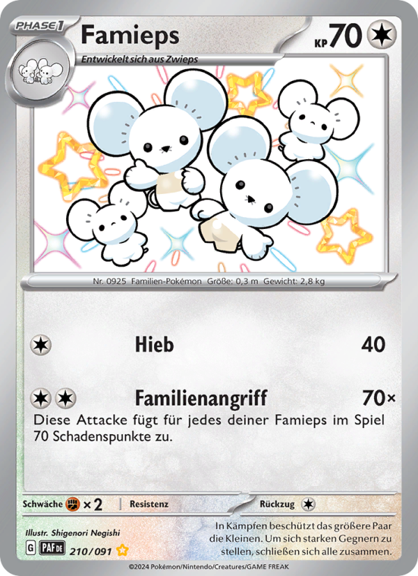 Famieps 210 — Paldeas Schicksale (German Pokémon TCG card)