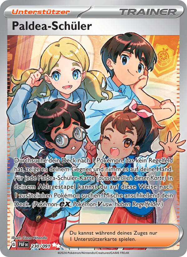 Paldea-Schüler 230 — Paldeas Schicksale (German Pokémon TCG card)