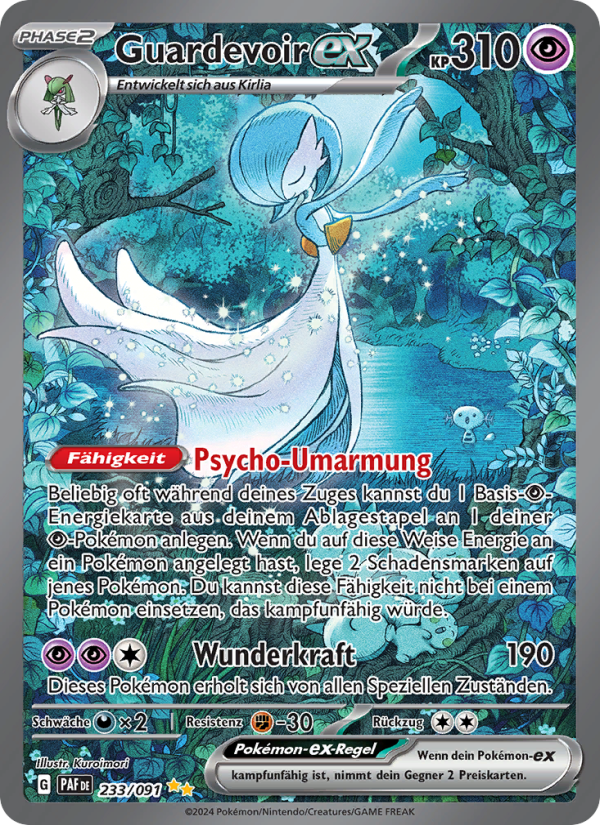 Guardevoir-ex 233 — Paldeas Schicksale (German Pokémon TCG card)