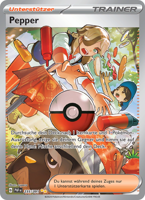 Pepper 235 — Paldeas Schicksale (German Pokémon TCG card)