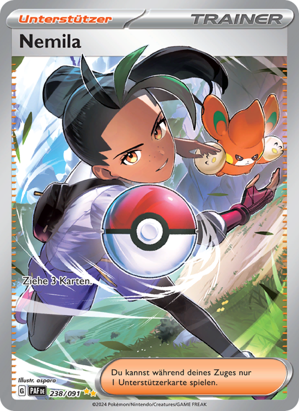 Nemila 238 — Paldeas Schicksale (German Pokémon TCG card)