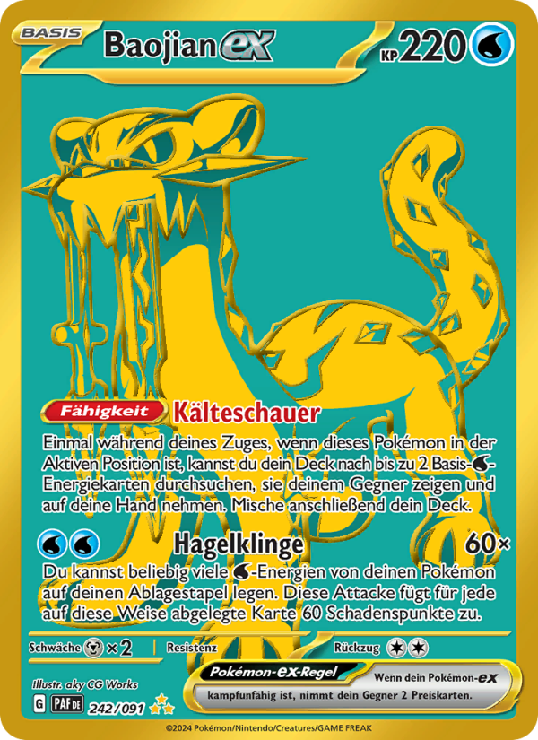 Baojian-ex 242 — Paldeas Schicksale (German Pokémon TCG card)
