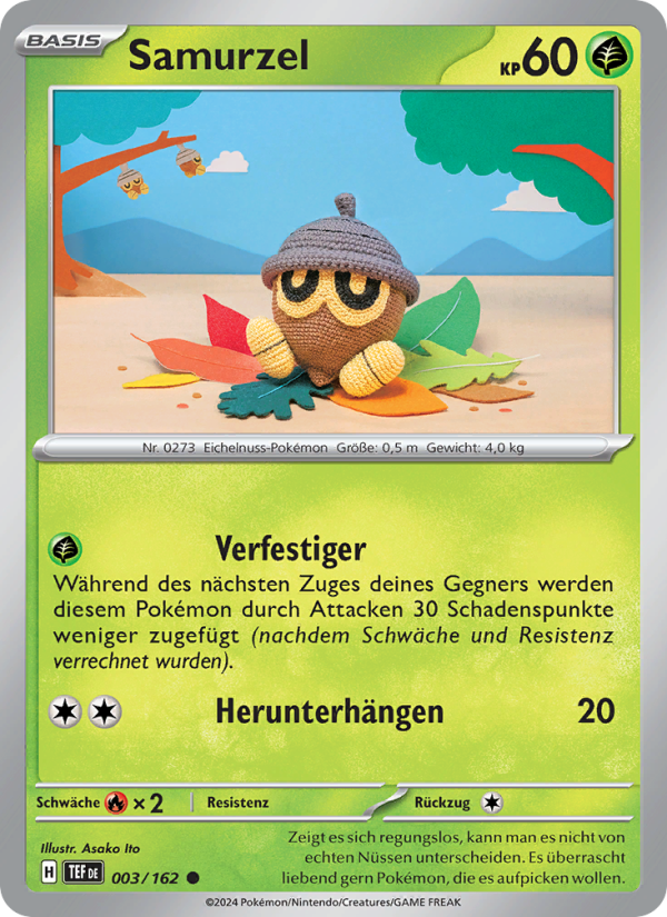 Samurzel 003 — Temporal Forces (German Pokémon TCG card)