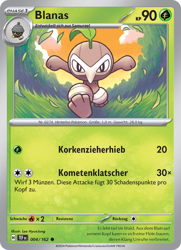 Blanas 004 — Temporal Forces (German Pokémon TCG card)