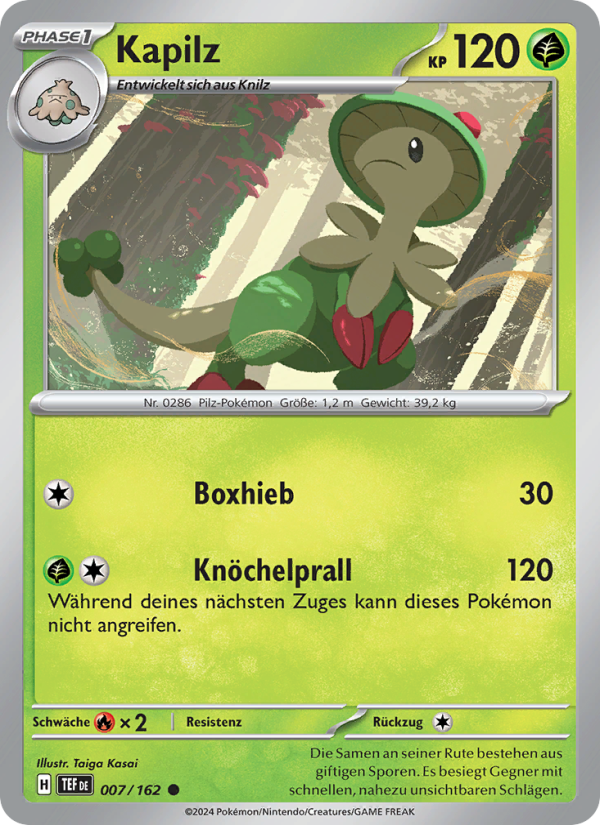 Kapilz 007 — Temporal Forces (German Pokémon TCG card)