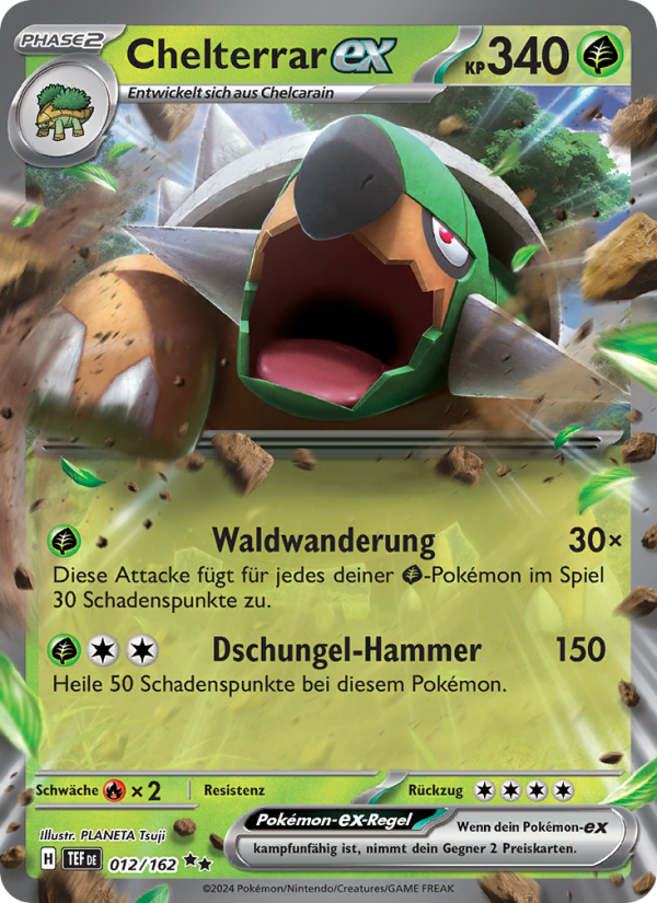 Chelterrar-ex 012 — Temporal Forces (German Pokémon TCG card)
