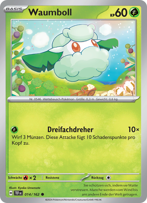 Waumboll 014 — Temporal Forces (German Pokémon TCG card)
