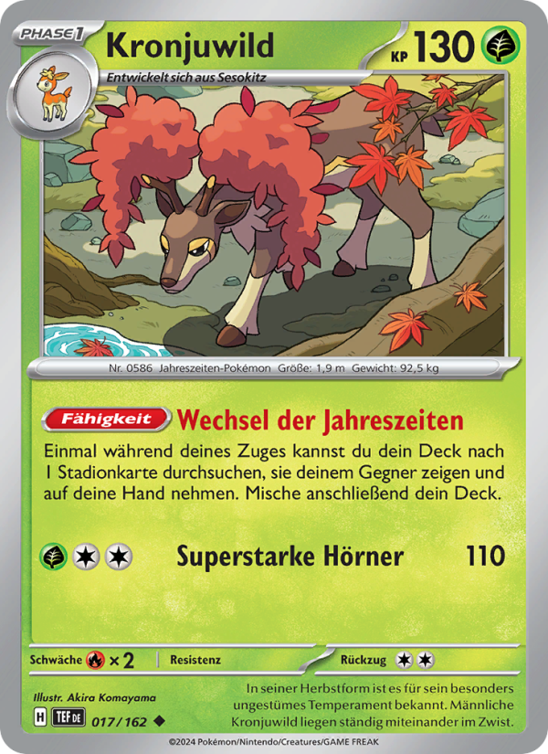 Kronjuwild 017 — Temporal Forces (German Pokémon TCG card)