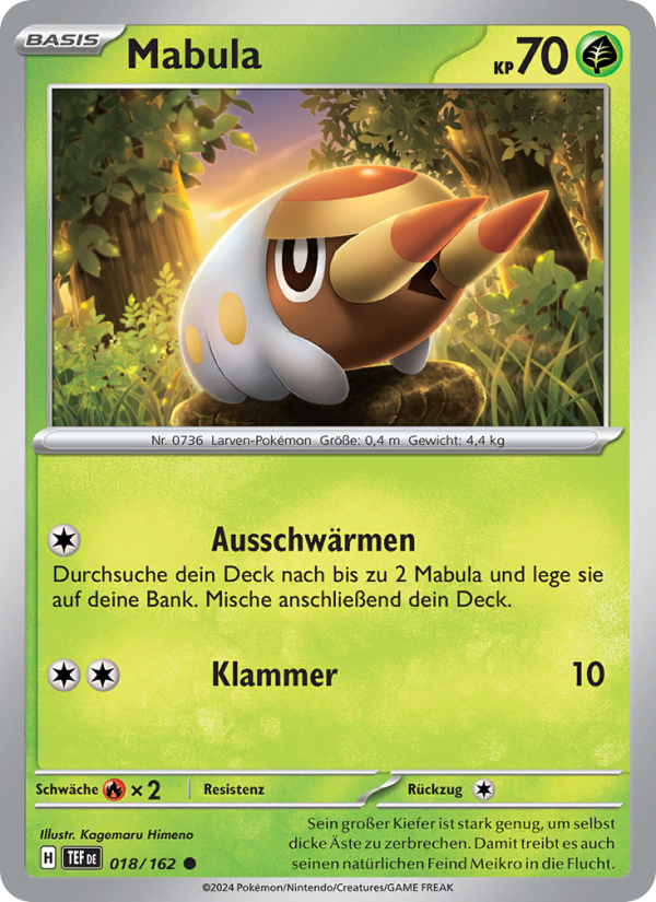 Mabula 018 — Temporal Forces (German Pokémon TCG card)